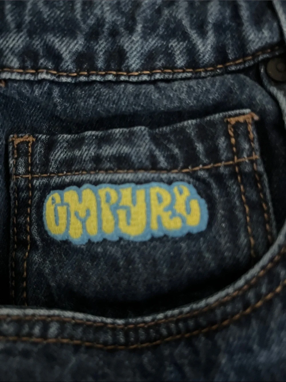 Empyre Men's Relaxed Denim Jeans in Dark Blue
